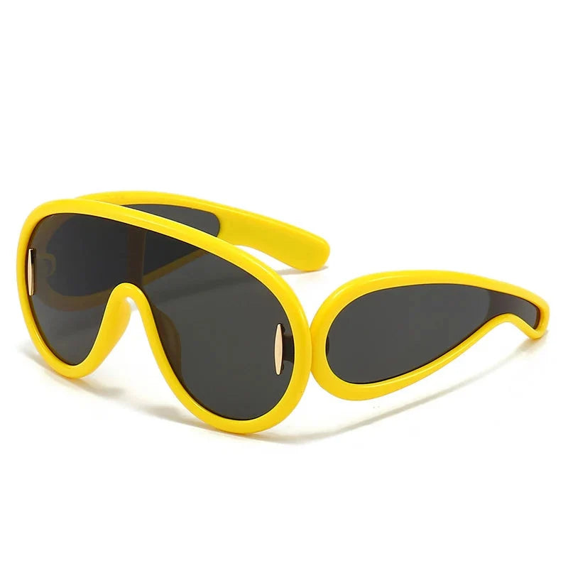 Daring Oversized Wave Sunglasses-3