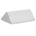 White and gray memory foam wedge pillow for bedridden support, leg elevation, and recovery