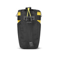High-visibility yellow insulated nylon handlebar tool bag for road bikes with 1L capacity.