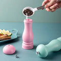 Premium salt and pepper grinders in wood and stainless steel for freshly ground kitchen spices