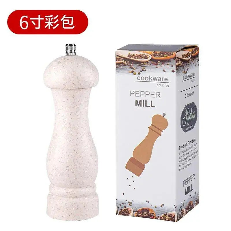 Premium salt and pepper grinders in wood and stainless steel for freshly ground kitchen spices — view 3