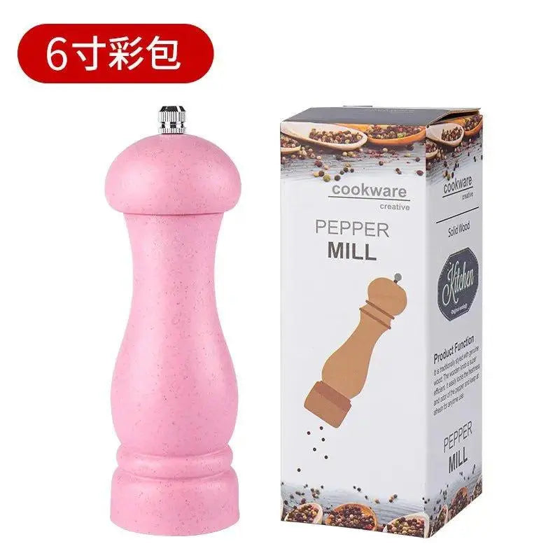 Premium salt and pepper grinders in wood and stainless steel for freshly ground kitchen spices — view 4