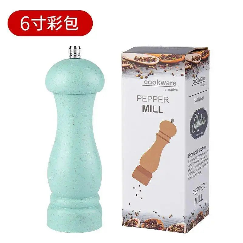 Premium salt and pepper grinders in wood and stainless steel for freshly ground kitchen spices — view 5