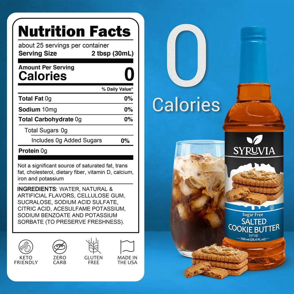 Sugar Free Salted Cookie Butter Syrup-2