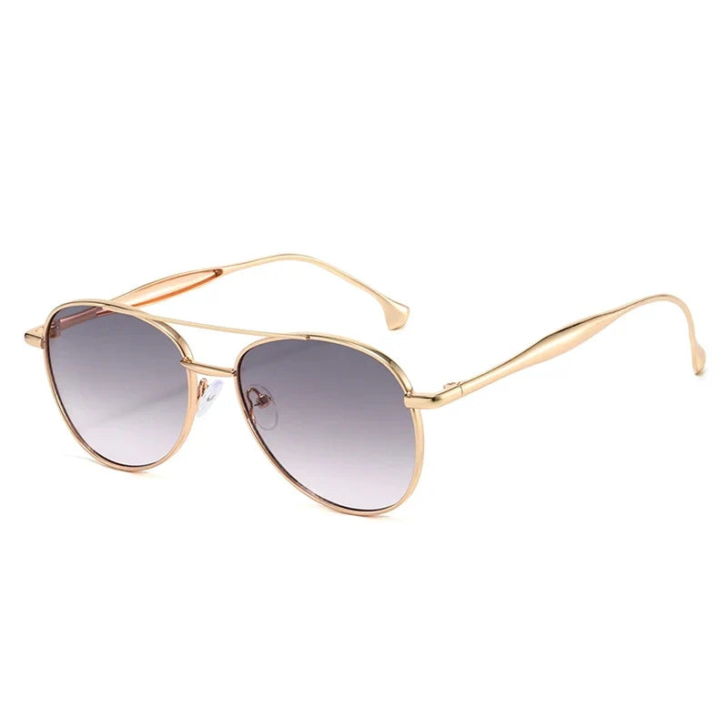 Adventurous Metal Pilot Sunglasses-5