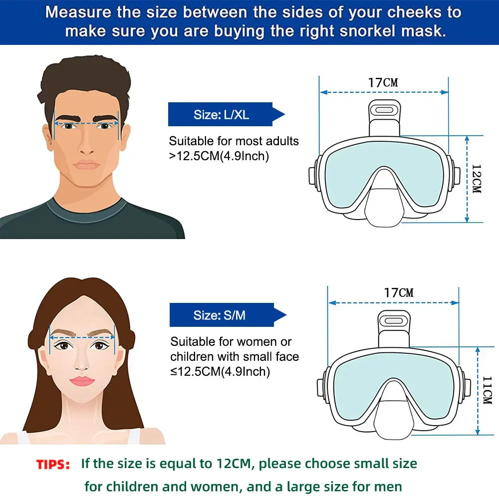Black NNEOBA full dry top snorkel mask set with panoramic anti-fog lens and silicone skirt — view 3