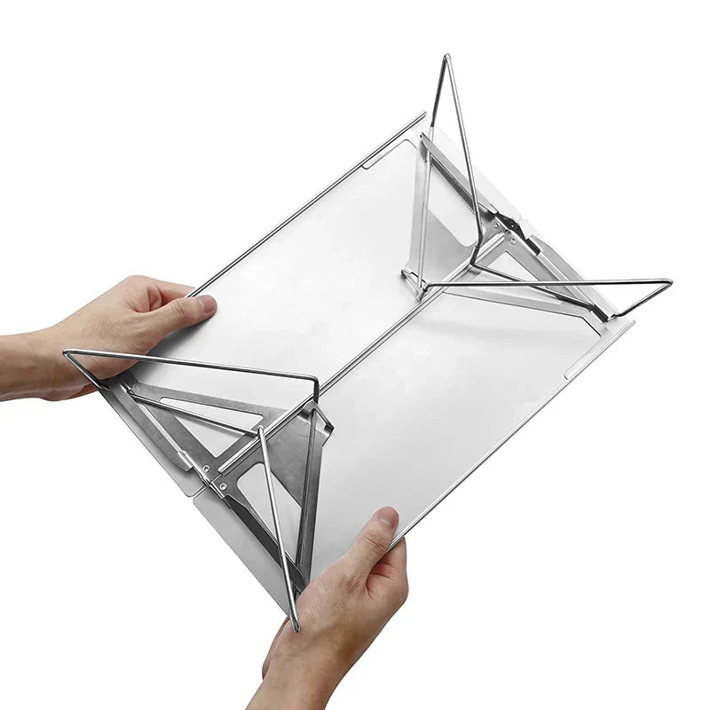 Ultralight outdoor folding table in aluminum alloy for camping picnics and travel — view 4