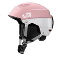 Ski helmet with adjustable vents and goggle compatible design in solid color for winter sports