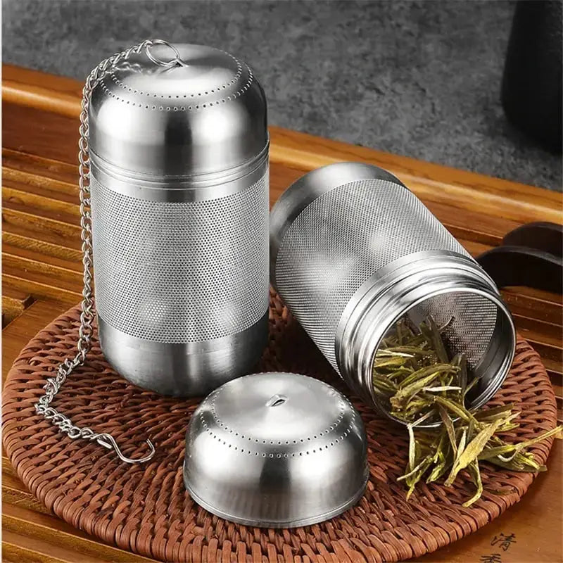 Stainless steel fine mesh tea infuser strainer for brewing loose leaf herbal blends