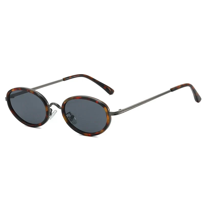 Confident Oval Resin Sunglasses-1