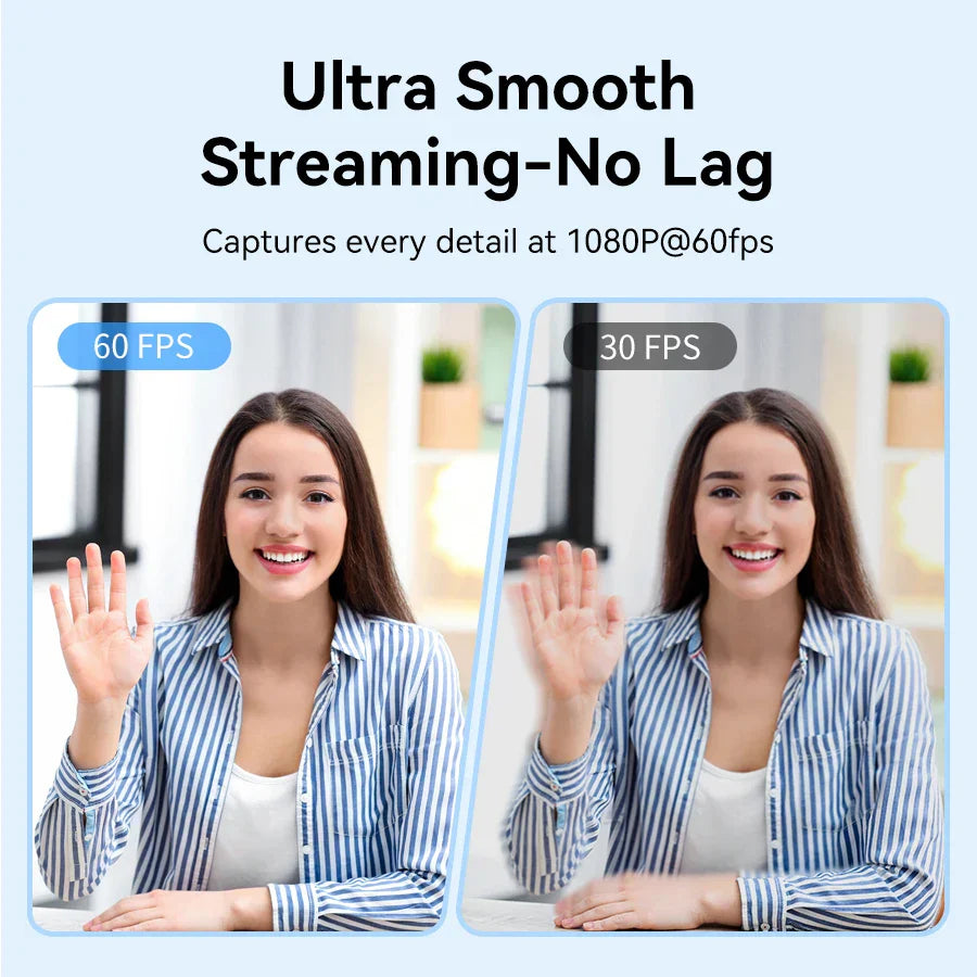 Black 4K autofocus USB webcam portable camera for computer and laptop video conferencing — view 3