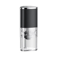 Black portable electric coffee grinder with adjustable settings and USB Type-C charging port