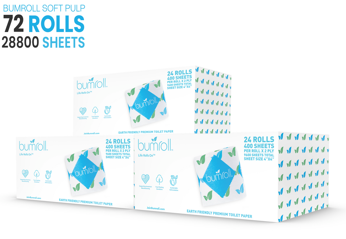 Bumroll, Premium Toilet Paper & Paper Towels Made In The USA, Trees Planted In The United States-10