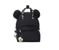 Luxury kids school backpack featuring Mickey Mouse design with raised ears and zippered front pocket