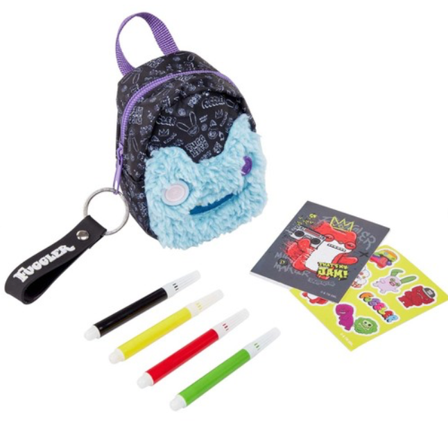 Fuggler mini backpack craft set featuring a quirky toothy monster face and hidden stationery accessories. — view 3