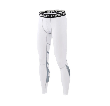 Men's multi-sport compression leggings featuring a breathable stretch fabric and secure elastic waistband for workouts