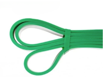 Green NNEOBA tough latex resistance band for strength training, pull-ups, and full body home workouts — view 5