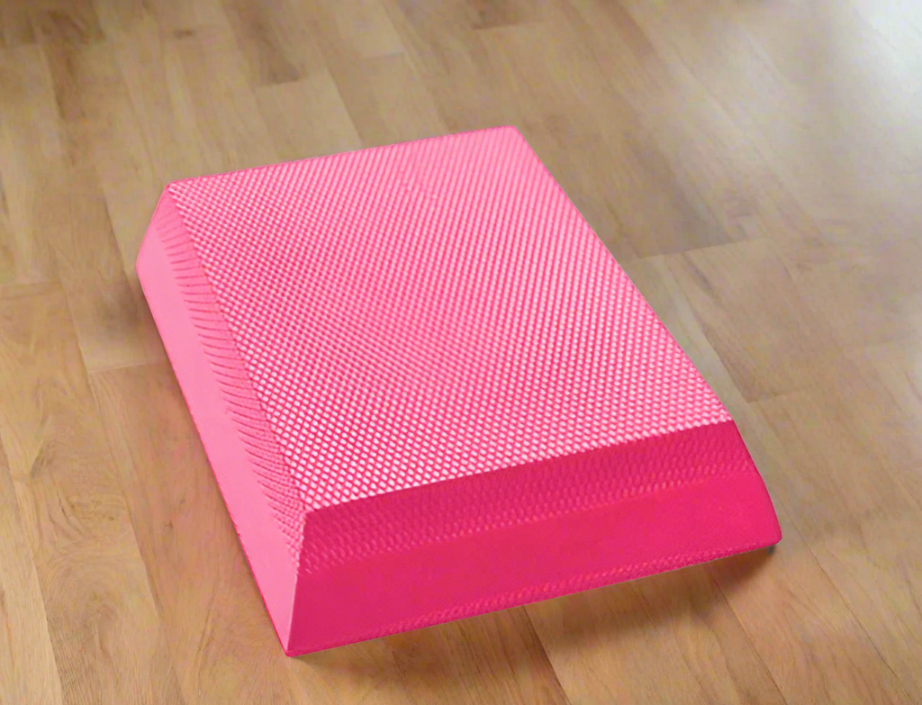 Pink TPE balance pad board stability cushion for yoga Pilates and core strength training workouts — view 3