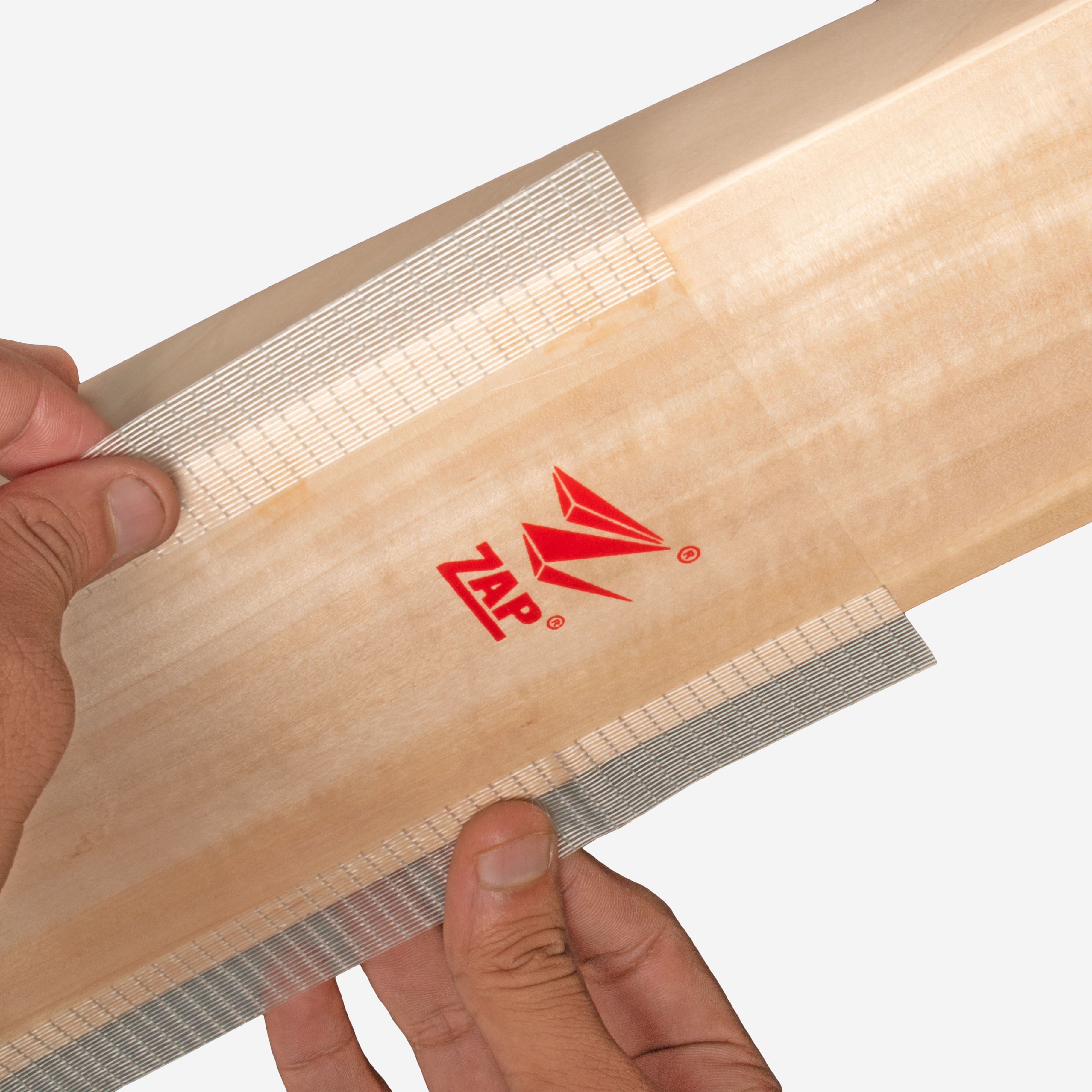 Transparent fiberglass ZAP anti scuff sheet for cricket bat protection and maintenance