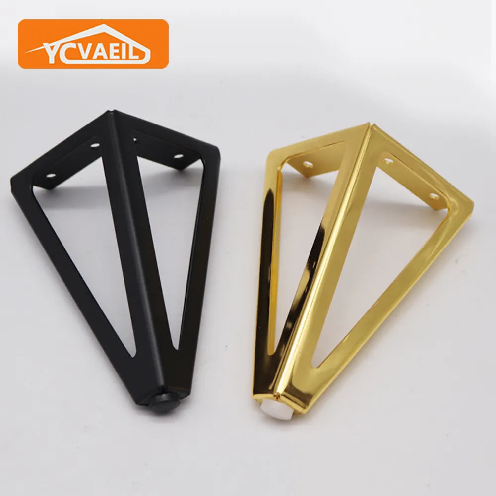Set of four 15cm thickened iron metal replacement legs for sofas and cabinets — view 4