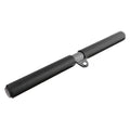 Black steel compact biceps pull-up lever for home gym and strength training cable workouts