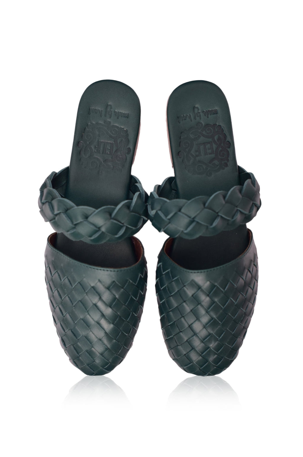Sea Escape Woven Leather Slide Sandals-2