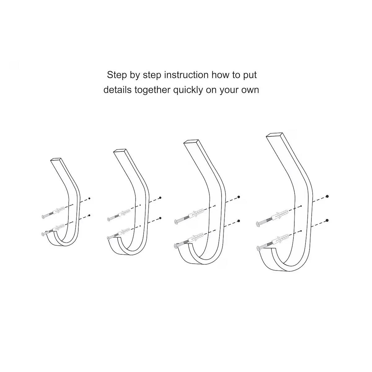 Set of 4 Wooden Wall Hooks-4