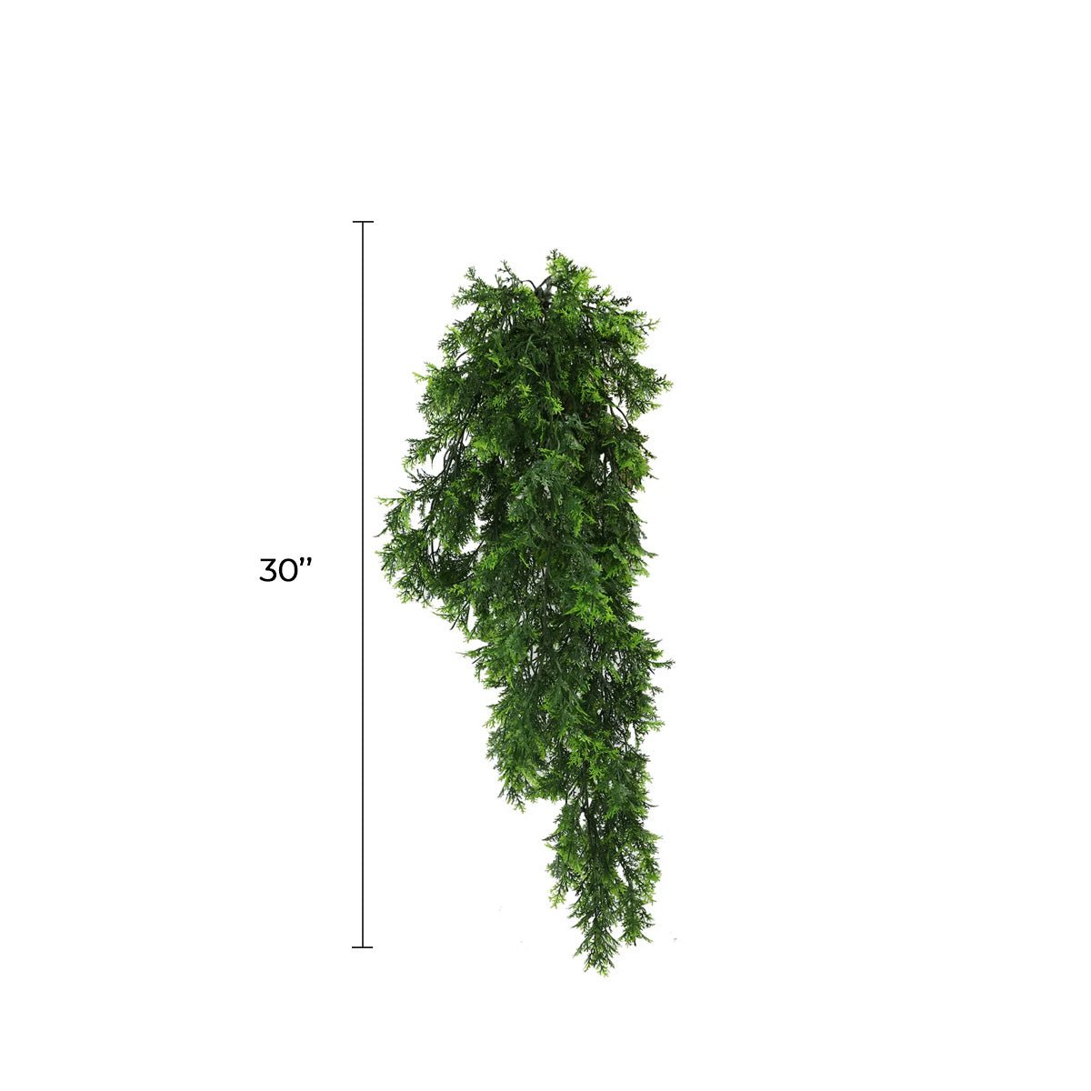 Mossy Cedar Vine Garland Artificial Hanging Bush 8.6×30in – NFPA 701 Certified – UV Resistant-1