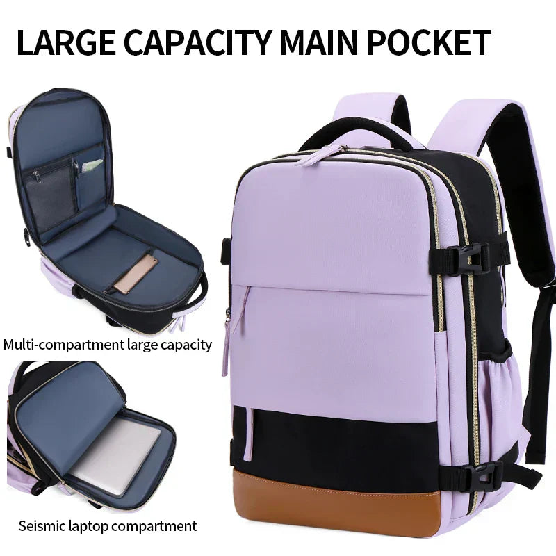 Versatile casual travel and school backpack with padded laptop compartment and adjustable shoulder straps — view 4