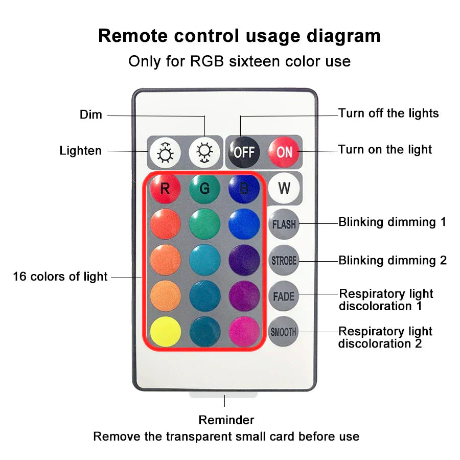 16 color water ripple projector night light with acrylic crystal shade and wooden base — view 5