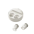 Mini invisible wireless earbuds in charging case with soft silicone ear tips for comfortable sleep