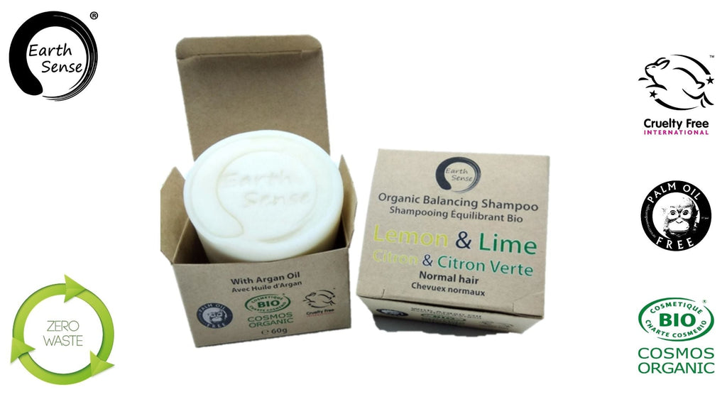 Organic hair care duo box with solid shampoo bar and concentrated hair rinse in sustainable packaging — view 5