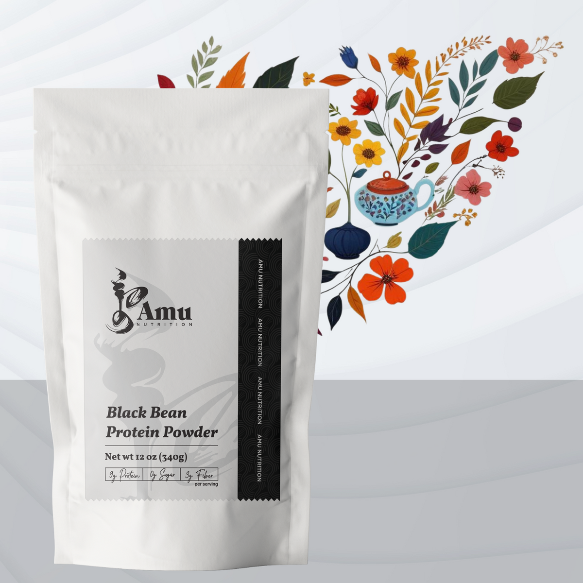 Roasted Black Bean Powder – 198 g Plant-Based Protein Superfood-0