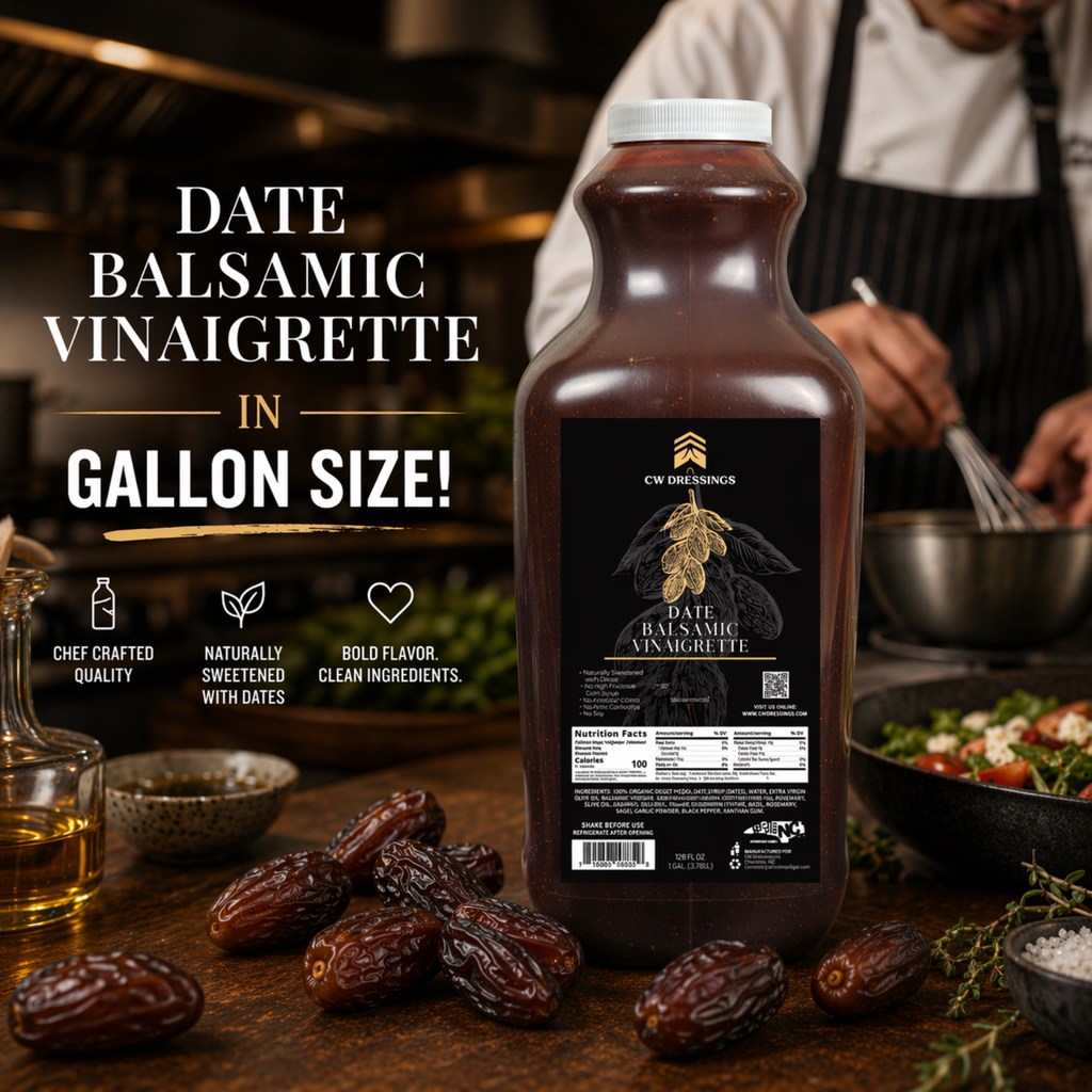 Date Balsamic Vinaigrette – (1 Gallon)-1