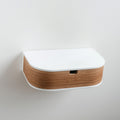 Minimalist Wooden Floating Shelf Drawer, Bedside Table, 4 Colors-5