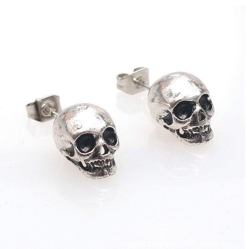 Skull Stud Earrings-0