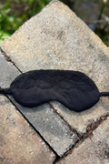 Sleep satin mask with lace-5