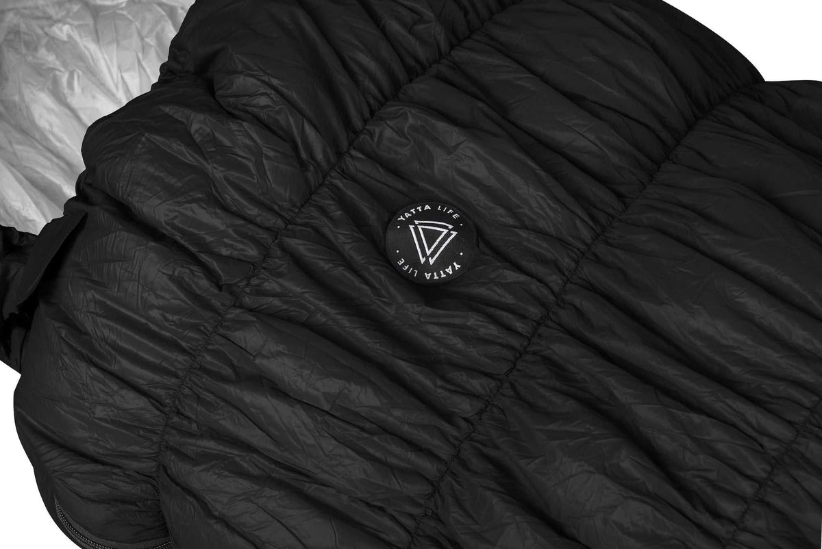 Goose Down Sleeping Bag - Black-1