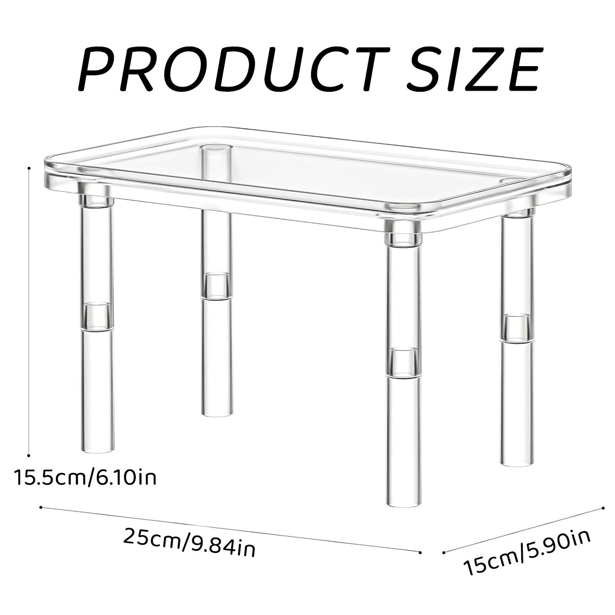 Hamster cage activity platform in purple and transparent PS material with independent support columns — view 3