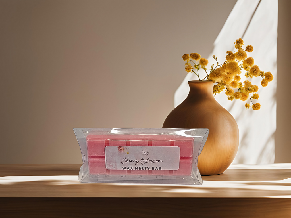 Cozy and comforting artisan soy wax melts bar in warm tones for seasonal home fragrance — view 5