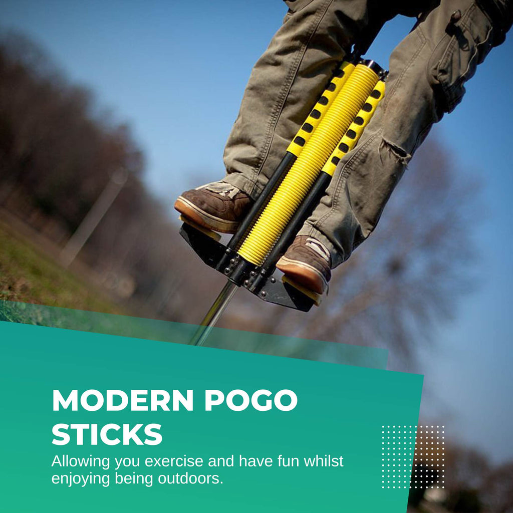 Social Hike pogo stick with steel frame, foam cover, and anti-slip footpegs for kids outdoor play. — view 3