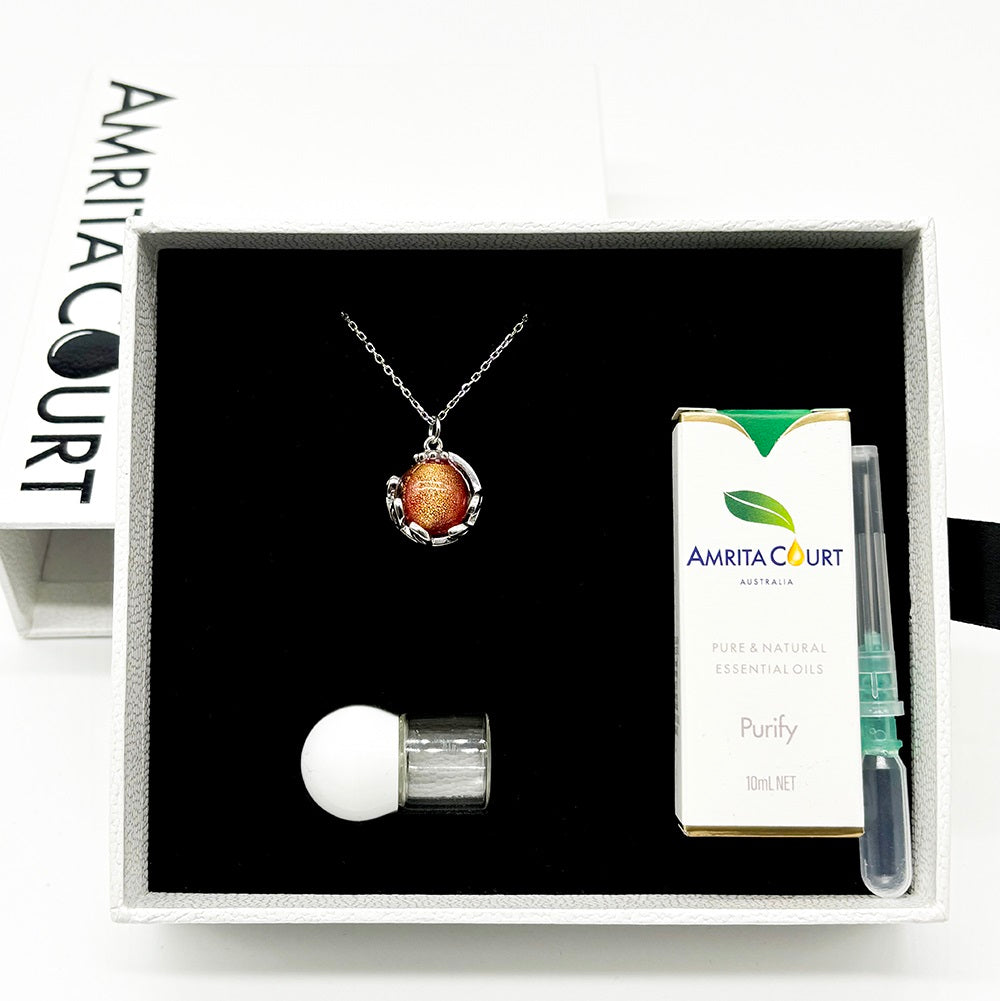 Planet Murano Aroma Necklace - Solstice Sunburst | Energy & Healing | Diffuse on the go-5