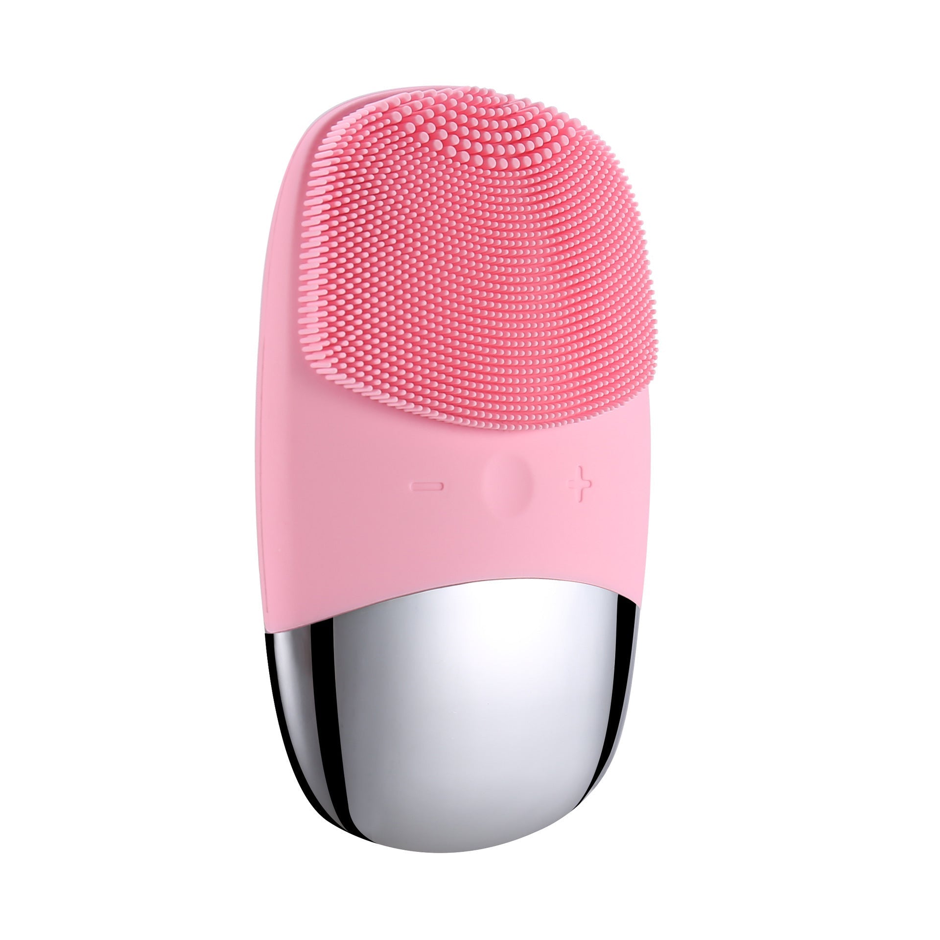 Sonic mini silicone facial cleansing brush device with waterproof ergonomic design for daily skincare — view 3