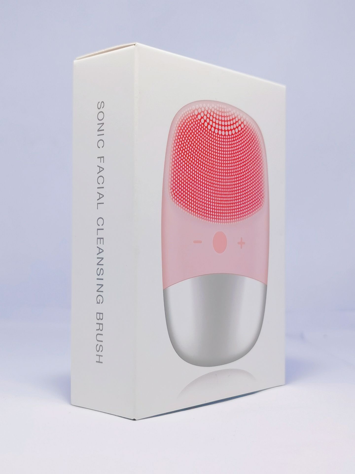 Sonic mini silicone facial cleansing brush device with waterproof ergonomic design for daily skincare — view 5