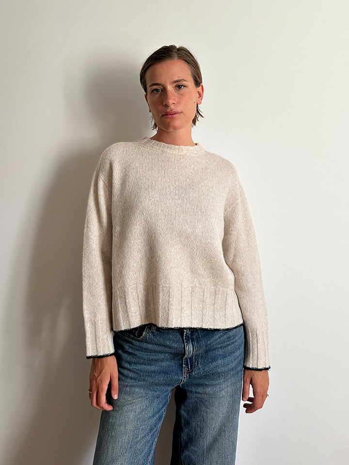 Soraja maglione girocollo ampio-1