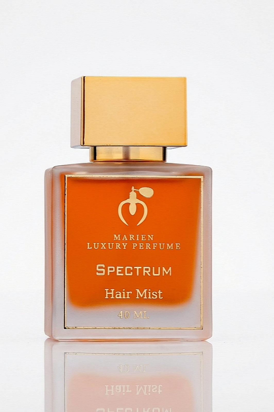 Marien Spectrum luxury hair mist 50ml spray bottle with floral jasmine and warm cedarwood fragrance notes
