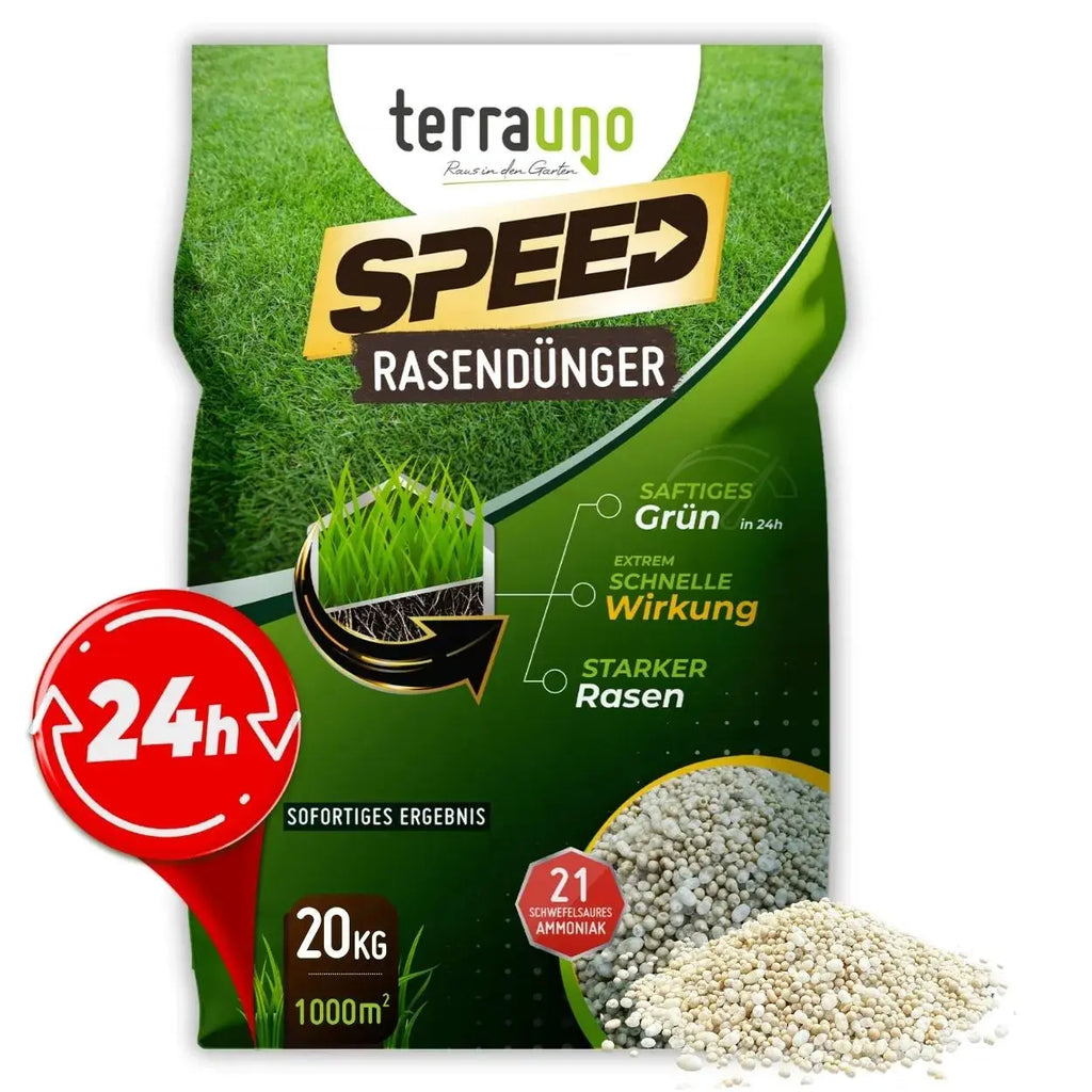 TerraUno Speed SSA21 lawn fertilizer granules in packaging for green grass and soil pH lowering — view 4