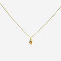Spessartite Garnet Drop Necklace | 14K Gold-0