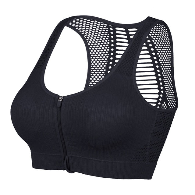 Women's sleeveless yoga sports bra in breathable stretch fabric for fitness and activewear — view 5