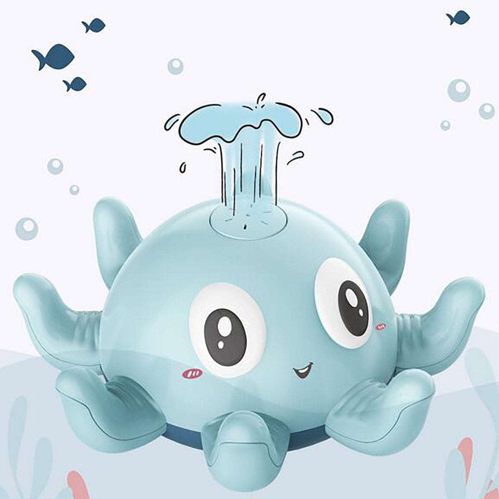 Plastic spray water octopus bath toy with colorful LED lights for toddlers in the tub — view 4